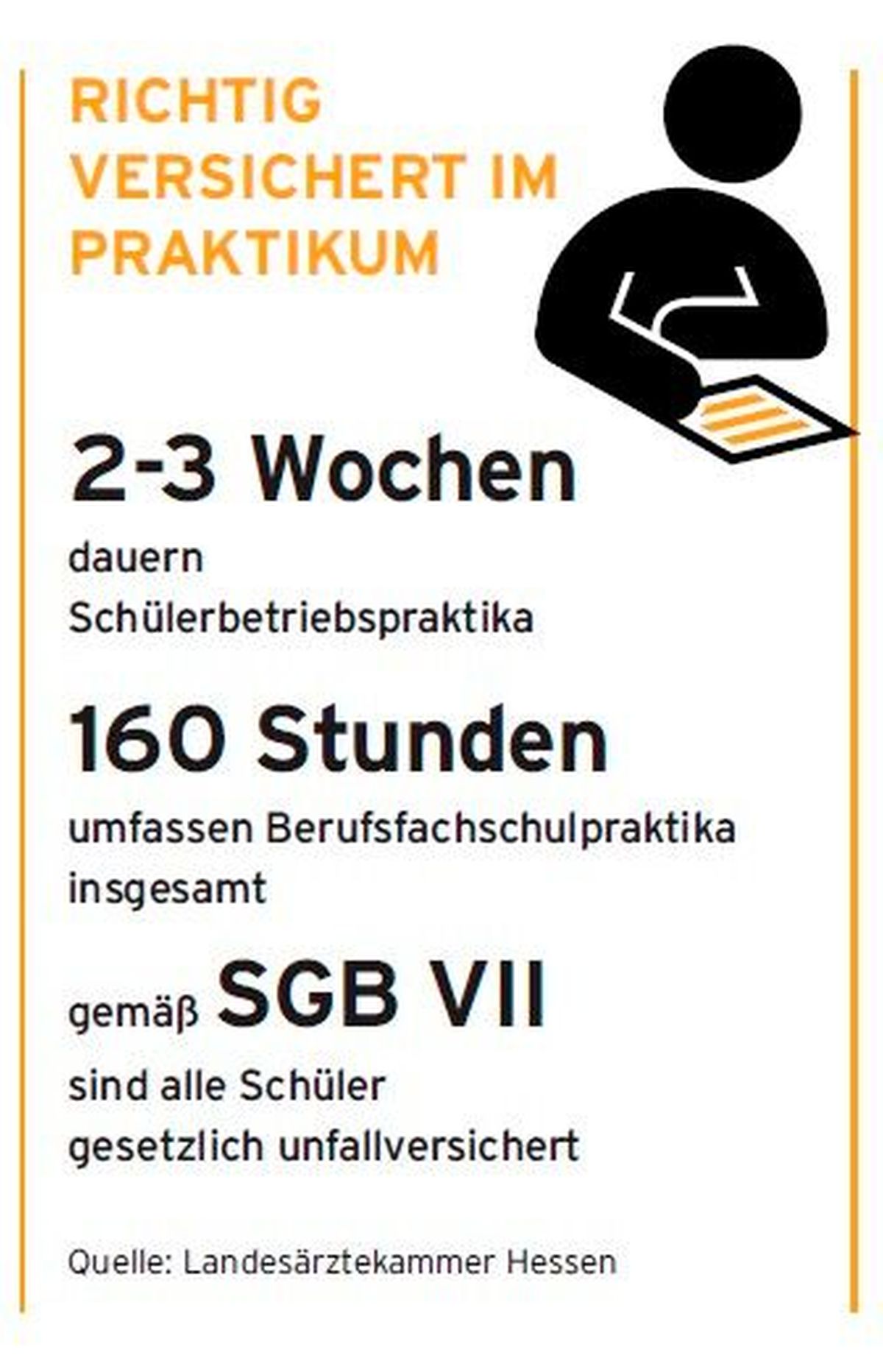 Grafik: Richitg versichert im Praktikum